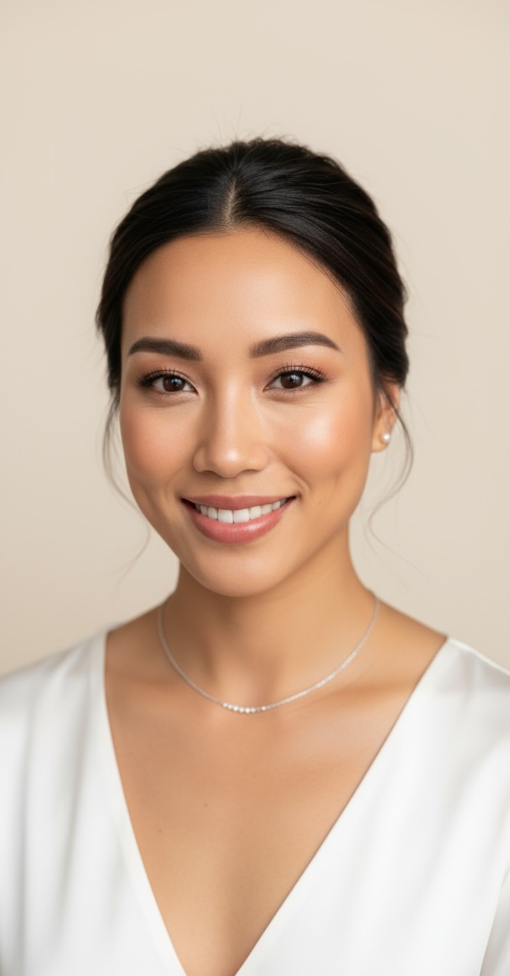 After Messy Bun Bridal Hairstyle